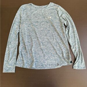 Under Armour Blue Heathered HeatGear Shirt
